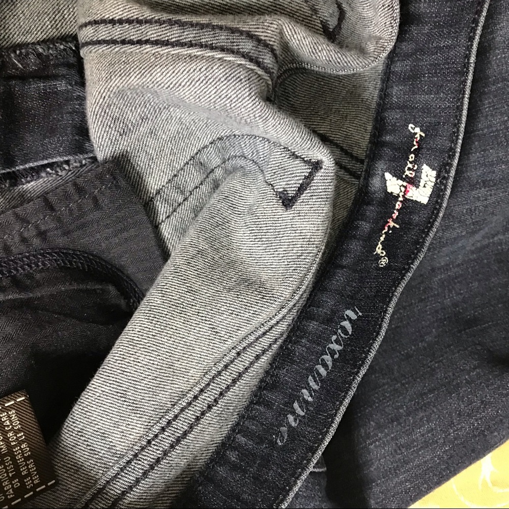 7 for All Mankind Blue Roxanne Skinny Jeans Sz 28 - Picture 6 of 7